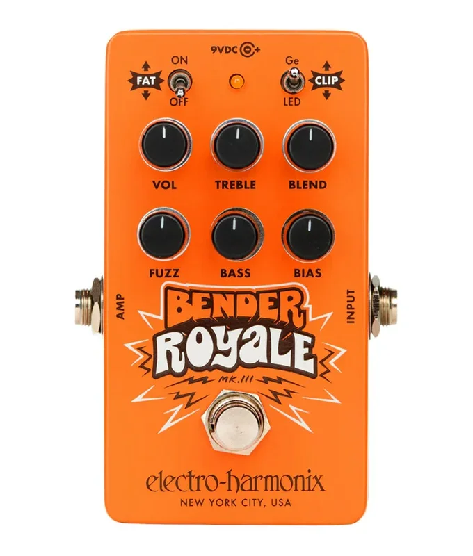 Electro-Harmonix Bender Royale Germanium Fuzz Pedal – Orange