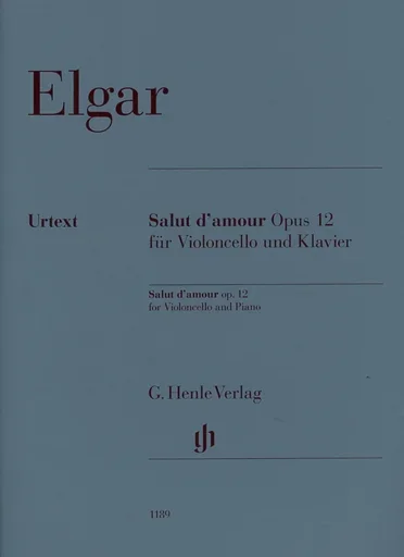 Elgar, E. (Kanngiesser/Marshall-Luck/Koenen, ed.): Salut d’amour, Op. 12, urtext (cello & piano)