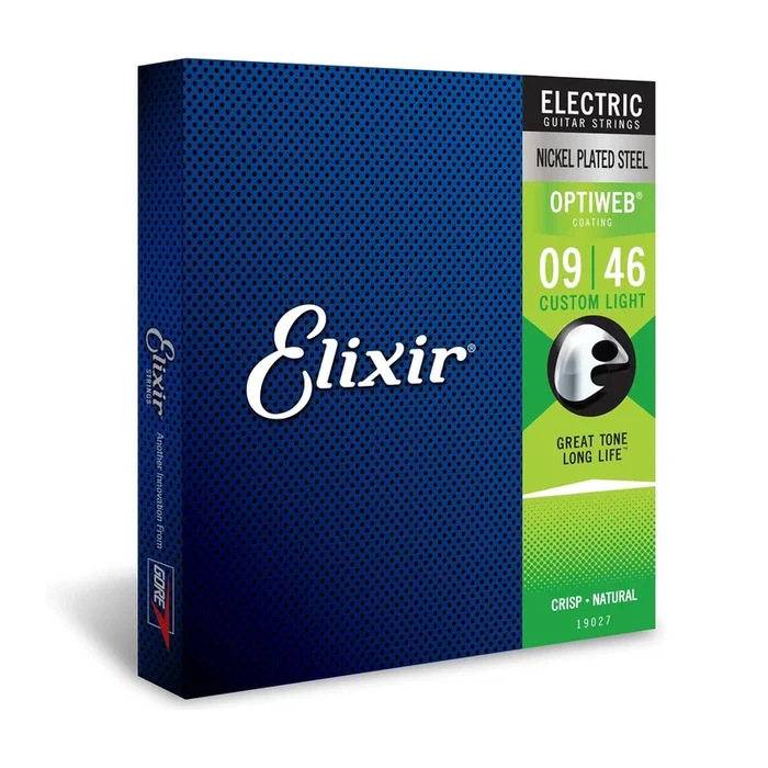 Elixir 19027 Nickel Plated Steel Optiweb 9-46 Electric Guitar String Set