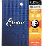 Elixir – Nanoweb Nickel Plated Steel – Light Gauge – 10/46