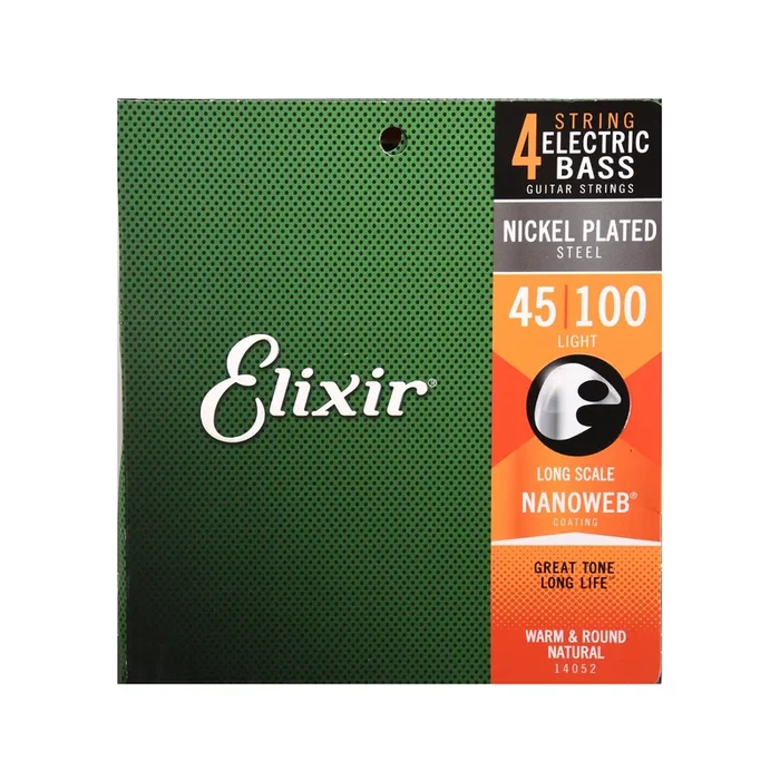 Elixir Light Nanoweb 4-String Bass Strings 45-100