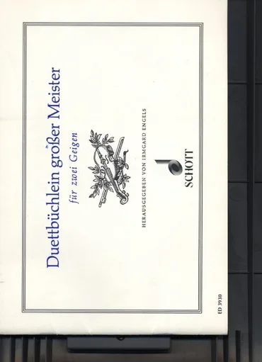 Engels, I.: Duettbuchlein Grosser Meister-Duet book of great masters (2 violins)