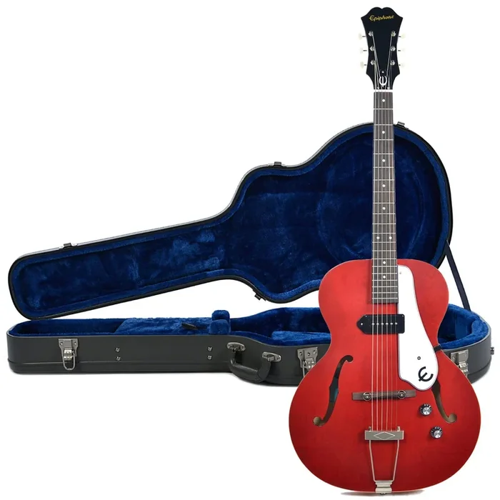 Epiphone Inspired by “1966” Century Archtop Cherry NH and Epiphone Hardshell Case Bundle