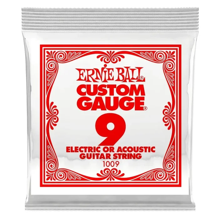 Ernie Ball 1009 Plain Guitar String – Single – 0.009