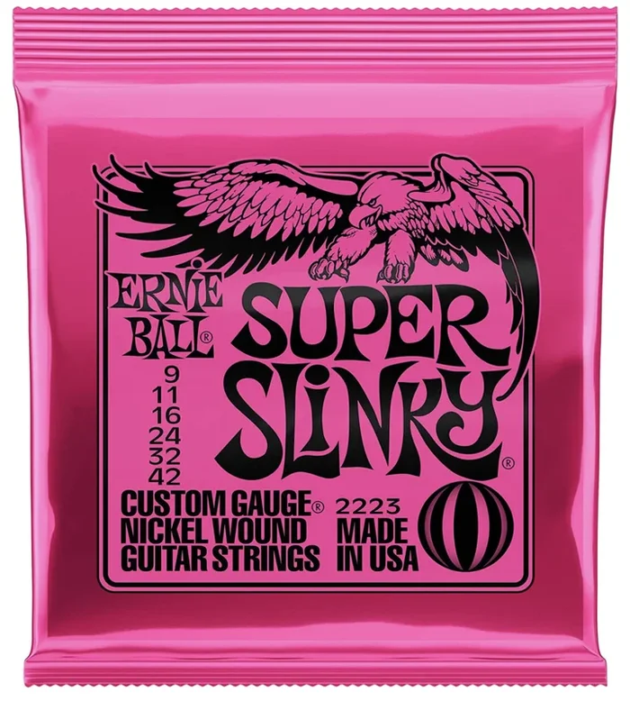 Ernie Ball 2223 Super Slinky Nickel Wound Electric Guitar Strings – .009-.042