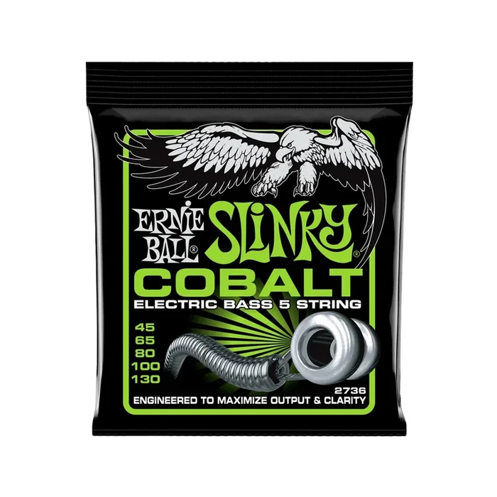Ernie Ball 2736 Cobalt Regular Slinky Bass 5-String 45-130