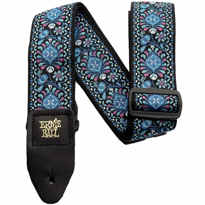 Ernie Ball Classic Jacquard Guitar/Bass Strap – Indigo Orchid