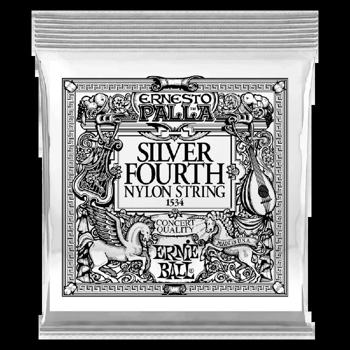 Ernie Ball Ernesto Palla Black Nylon Ball End Classical Guitar Strings – 4th String .030