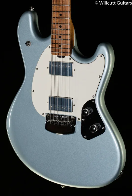 Ernie Ball Music Man Stingray Guitar HH Trem Firemist Silver