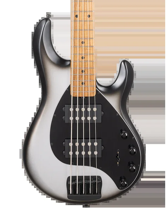 Ernie Ball Music Man StingRay Special 5 HH Black Rock Ebony Black PG Black Hdw w/Mono Softshell Case
