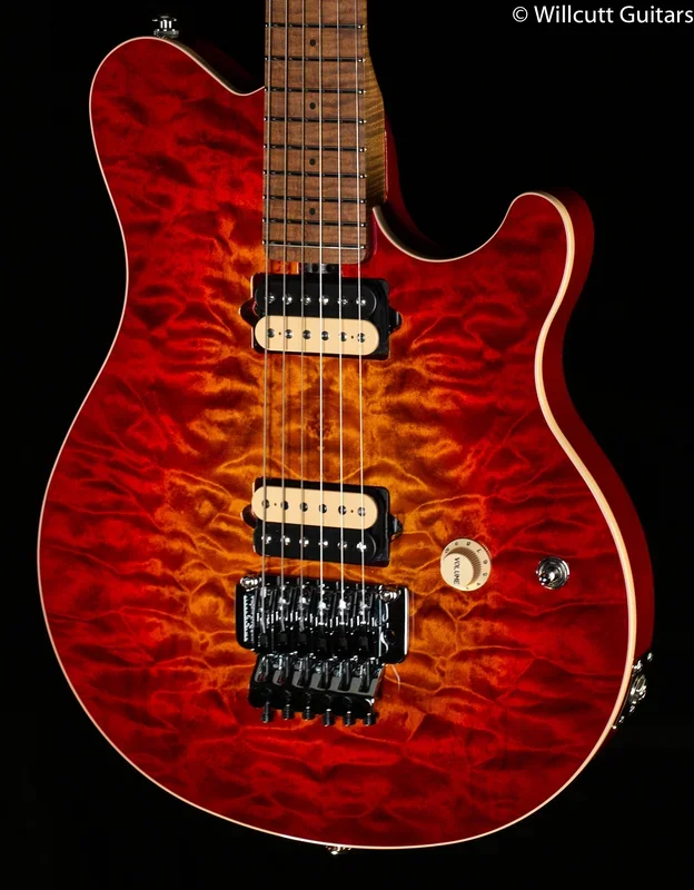 Ernie Ball Music Man Willcutt Limited Axis Lava Burst Quilt Floyd Rose (818)