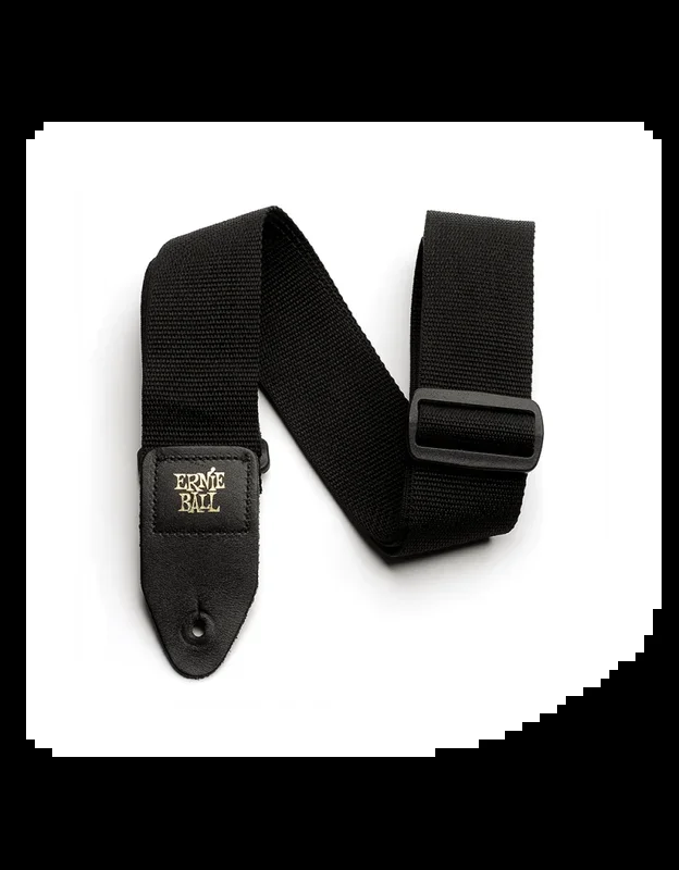 Ernie Ball P04037 Black Polypro Guitar Strap