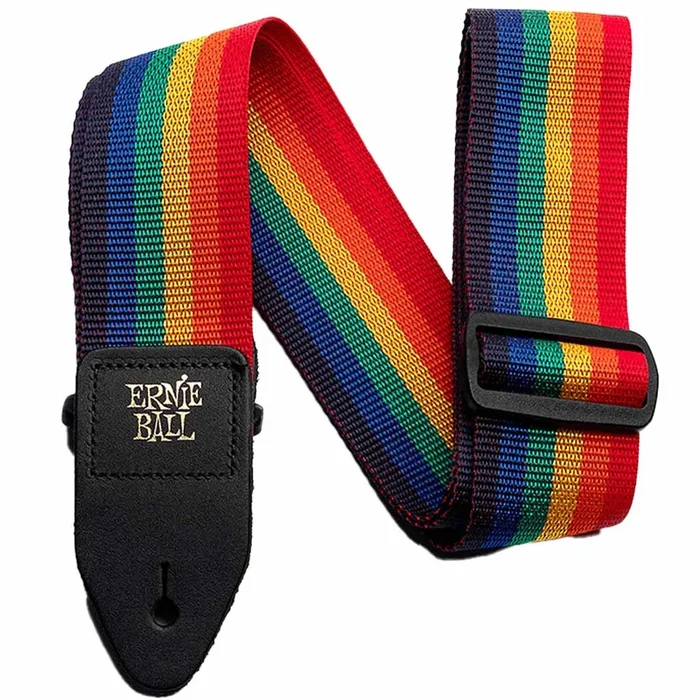 Ernie Ball Polypro Guitar/Bass Strap – Rainbow