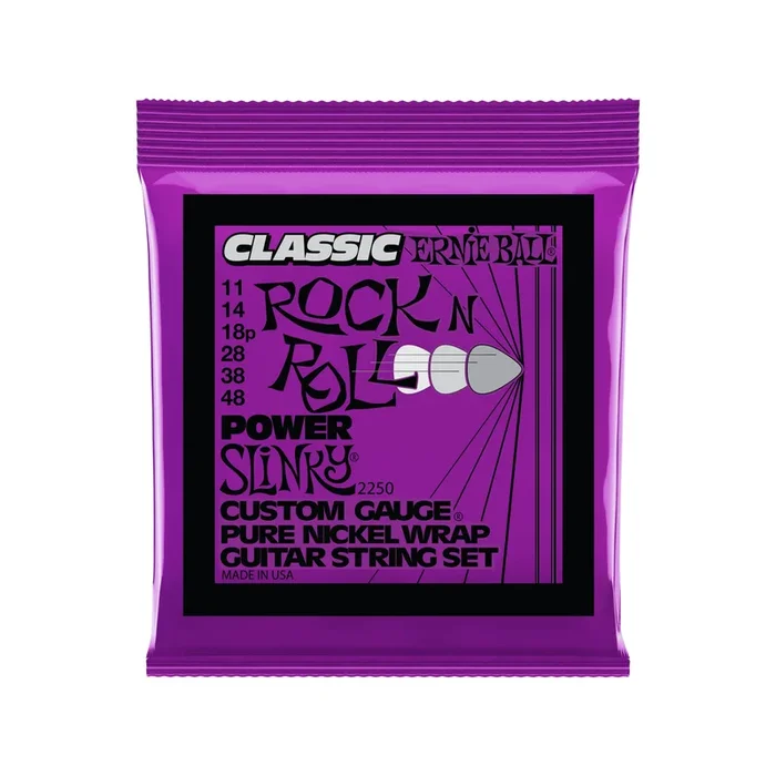 Ernie Ball Power Slinky Classic Pure Nickel Wrap Electric Guitar Strings 11-48
