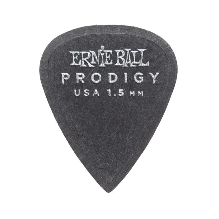 Ernie Ball Prodigy Black 1s Standard 1.5mm Picks 4 Pack (24) Bundle