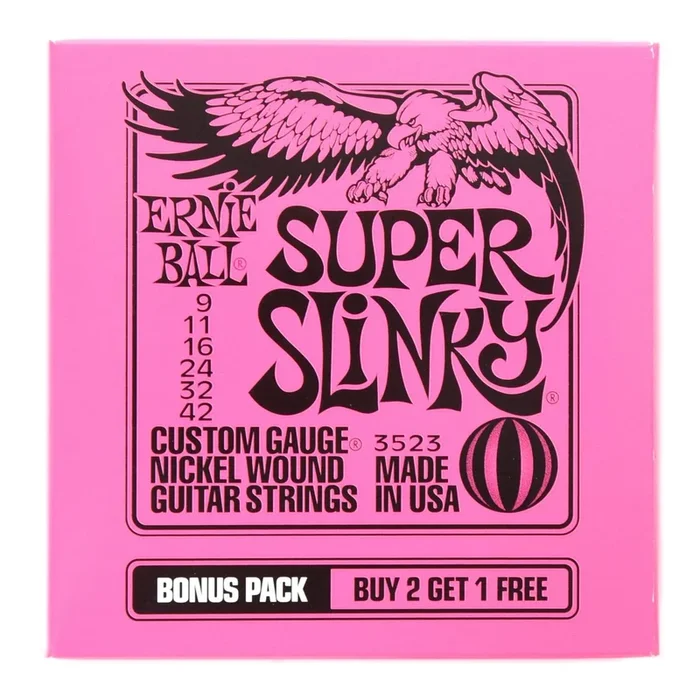 Ernie Ball Super Slinky 9-42 Bonus Pack