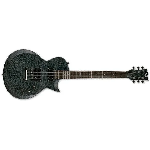 ESP LTD EC-100QM Electric Guitar- See Through Black