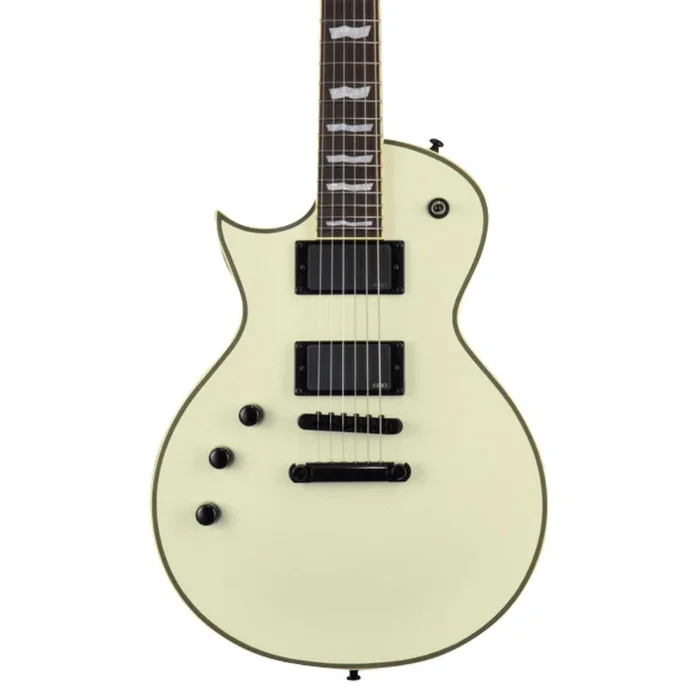 ESP LTD Eclipse EC-401 Left Handed Electric Guitar w/ EMG Pickups – Olympic White – LEC-401OWLH