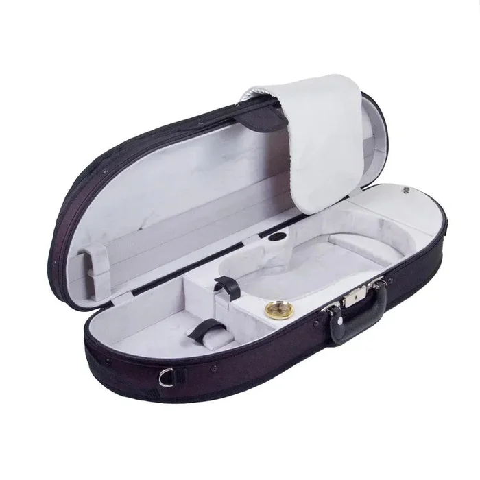 Estuche para violín Bobelock de madera 1047, negro/gris