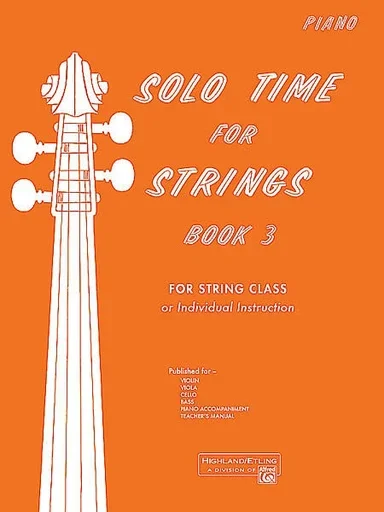 Etling, F.R.: Solo Time for Strings, Bk.3 (piano accompaniment)