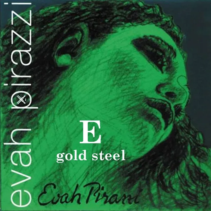 EVAH PIRAZZI gold steel violin E string,