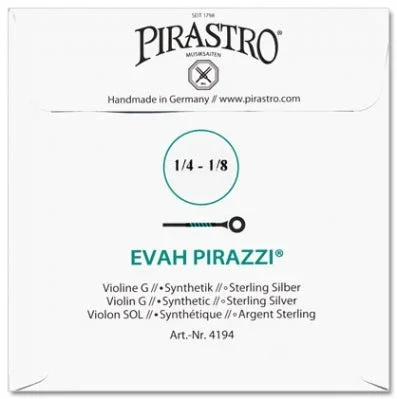 Evah Pirazzi Violin G String – 1/4-1/8 Size (Synthetic/Silver)