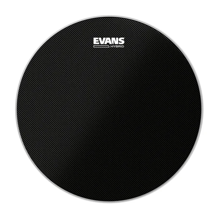 Evans Hybrid Black Marching Snare Drum Head, 14 Inch
