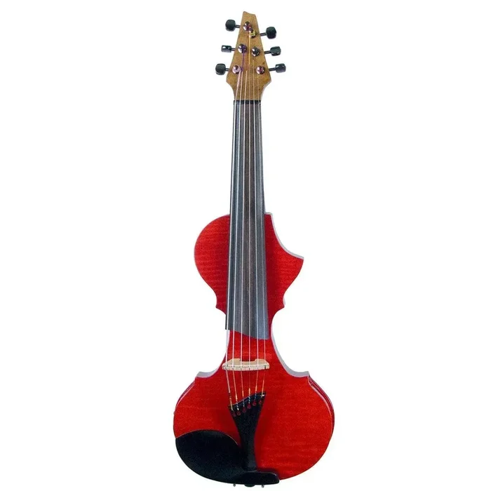 EVL Quartet 6-string electric violin, red maple with Barbera bridge