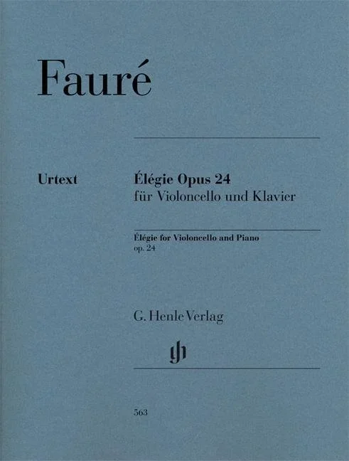 Faure, Elegie Op. 24 for Cello and Piano (Henle)