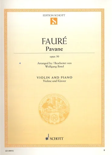 Faure, G. (Birtel, arr.): Pavane, Op. 50 (violin and piano)