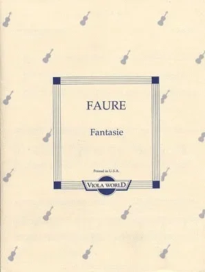 Faure, Gabriel (Arnold): Fantasie (viola & piano)
