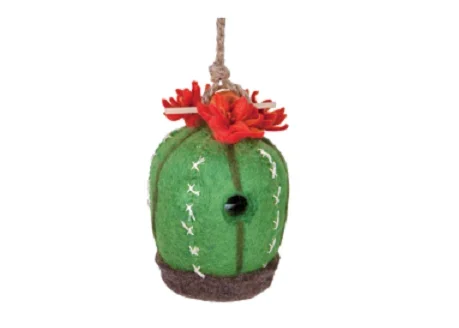 Felt Cactus Birdhouse
