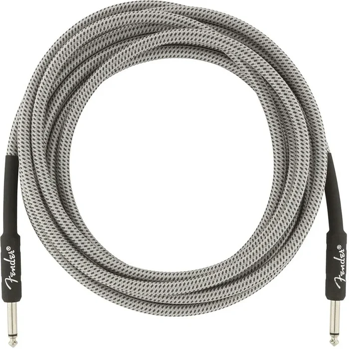 Fender 15ft Professional Series Instrument Cable – White Tweed
