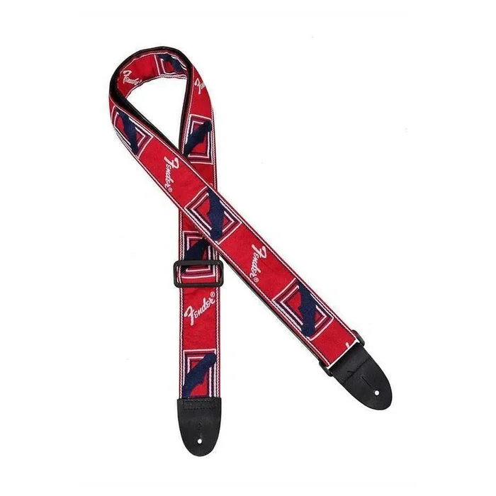 Fender 2 Inch Monogrammed Strap Red/White/Blue