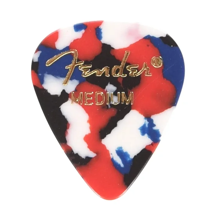 Fender 351 Picks Confetti Medium 2 Pack (24) Bundle
