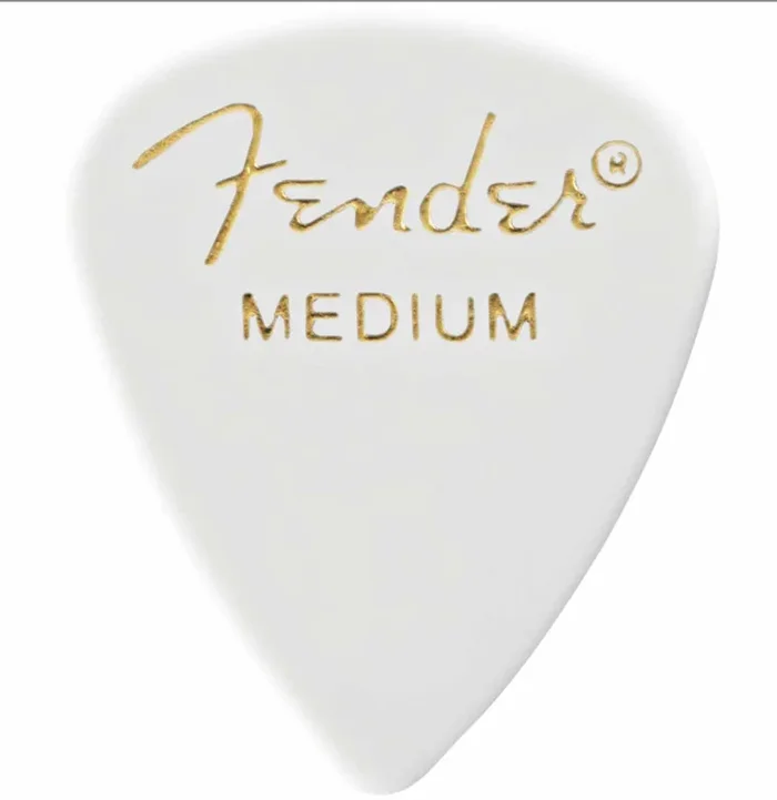 Fender 351 Picks White Med 12-Pack