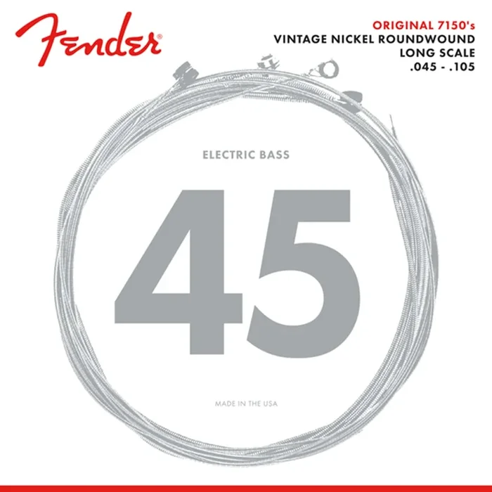 Fender 7150M Pure Nickel Long Scale Bass Strings 45-105