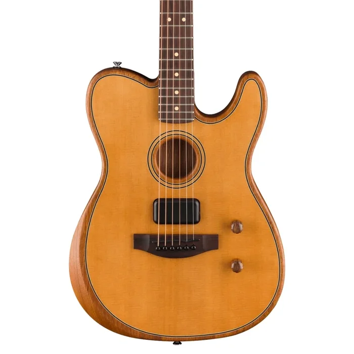 Fender Acoustasonic Standard Telecaster Guitar – Aged Natural