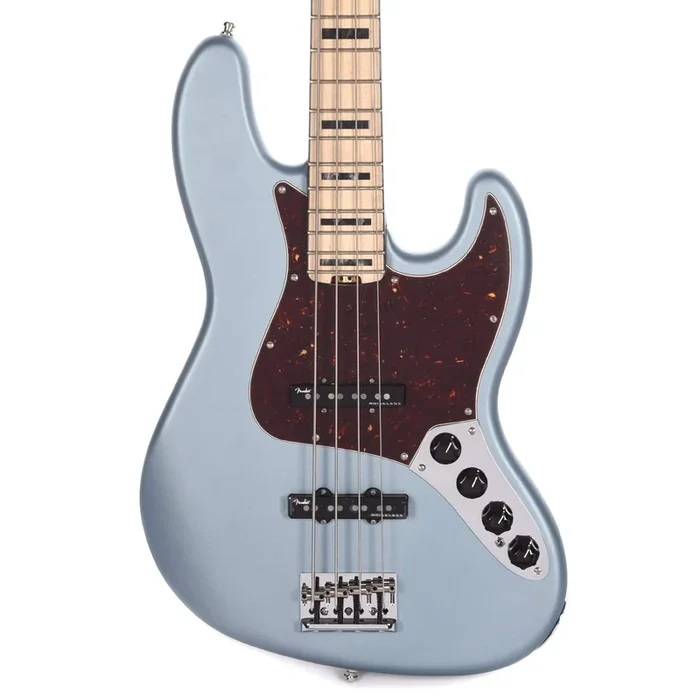Fender American Elite Jazz Bass Satin Ice Blue Metallic