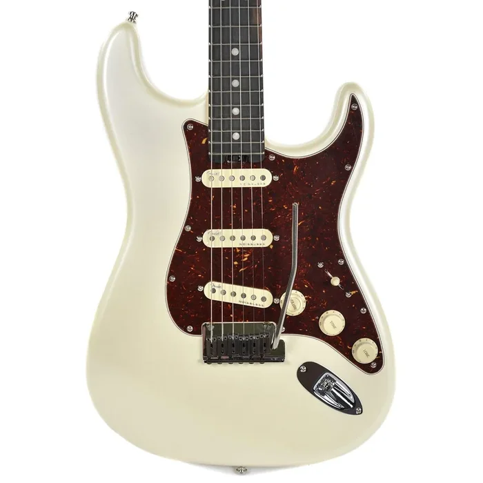 Fender American Elite Stratocaster EB Olympic Pearl w/Hardshell Case