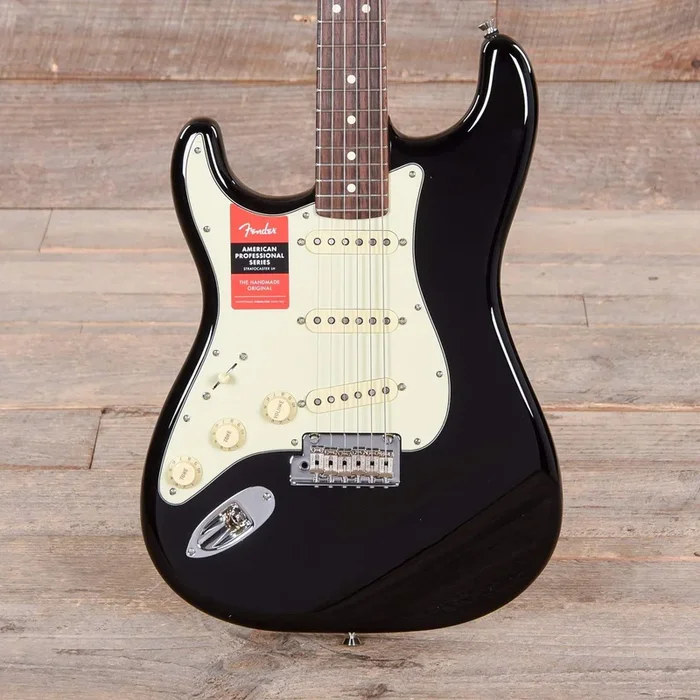 Fender American Pro Stratocaster LEFTY Black w/Mint Pickguard