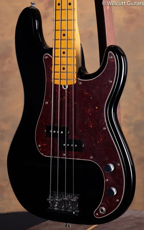Fender American Professional II Precision Bass Black Maple USED