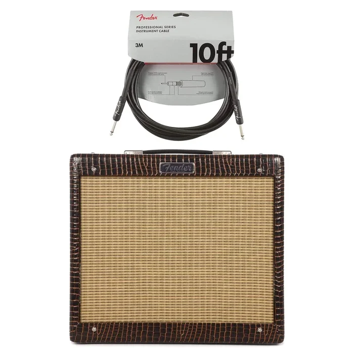Fender Blues Jr IV FSR Gator w/Jensen P12Q Speaker Cable Bundle