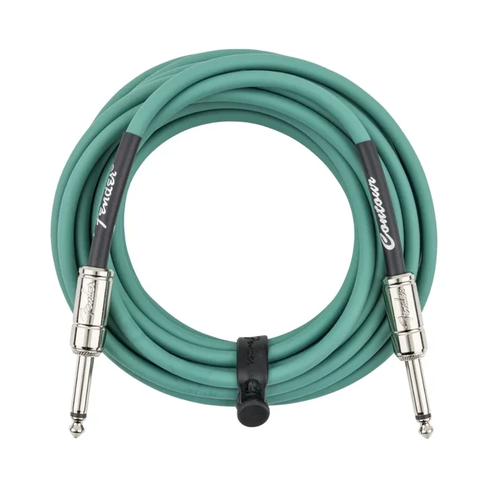 Fender Contour Series Instrument Cable – Sherwood Green, 18.6 feet