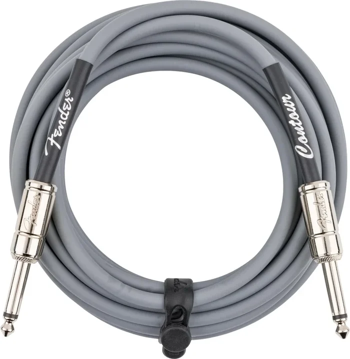 Fender Contour Series Instrument Cables | 18.6ft | Inca Silver