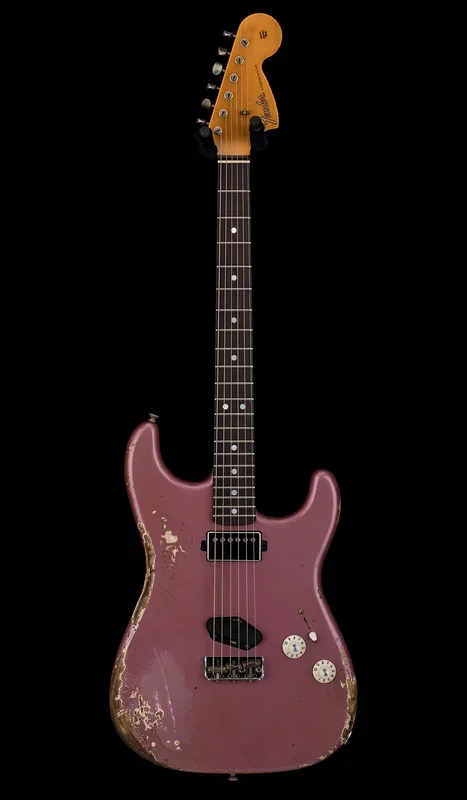 Fender Custom Shop 1966 Stratocaster SH Heavy Relic – Aged Burgundy Mist Metallic #88392
