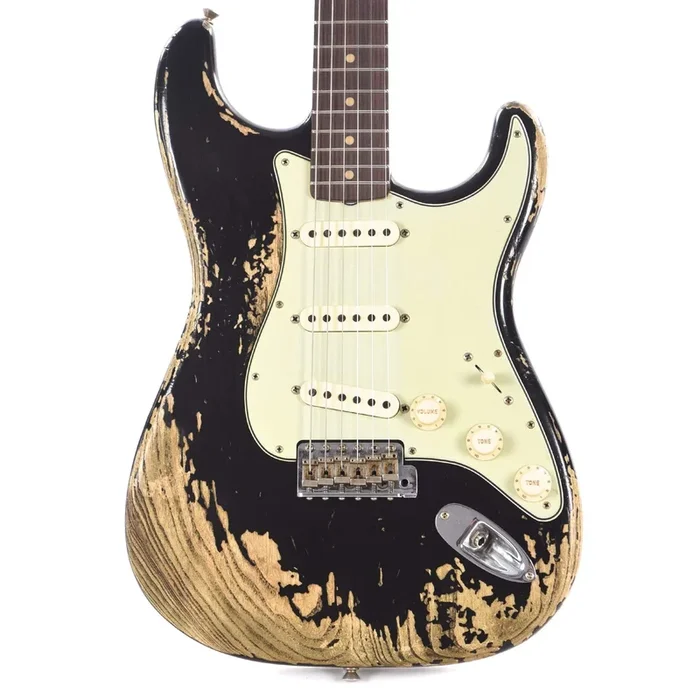 Fender Custom Shop Limited Edition 1963 Stratocaster Super Heavy Relic Super Faded Aged Black