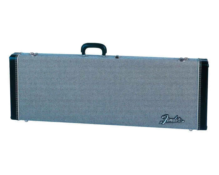 Fender G&G Deluxe Strat/Tele Hardshell Case – Black Tweed with Black Interior