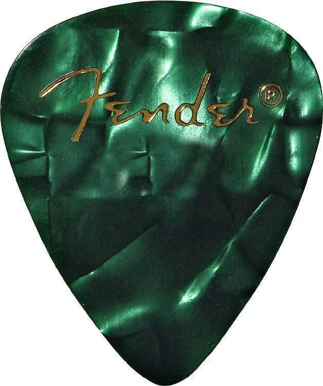 Fender Heavy Guitar Picks Green Moto (12)