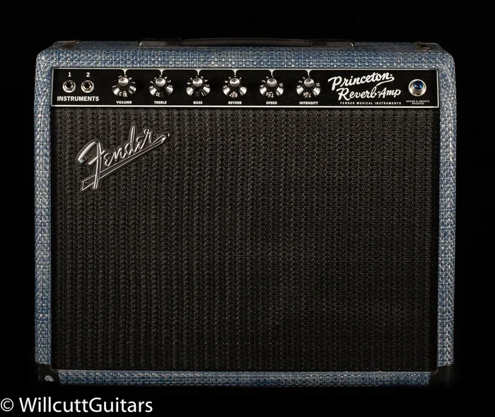 Fender Limited Edition ’65 Princeton Reverb Celestion Alnico Blue Chilewich Denim